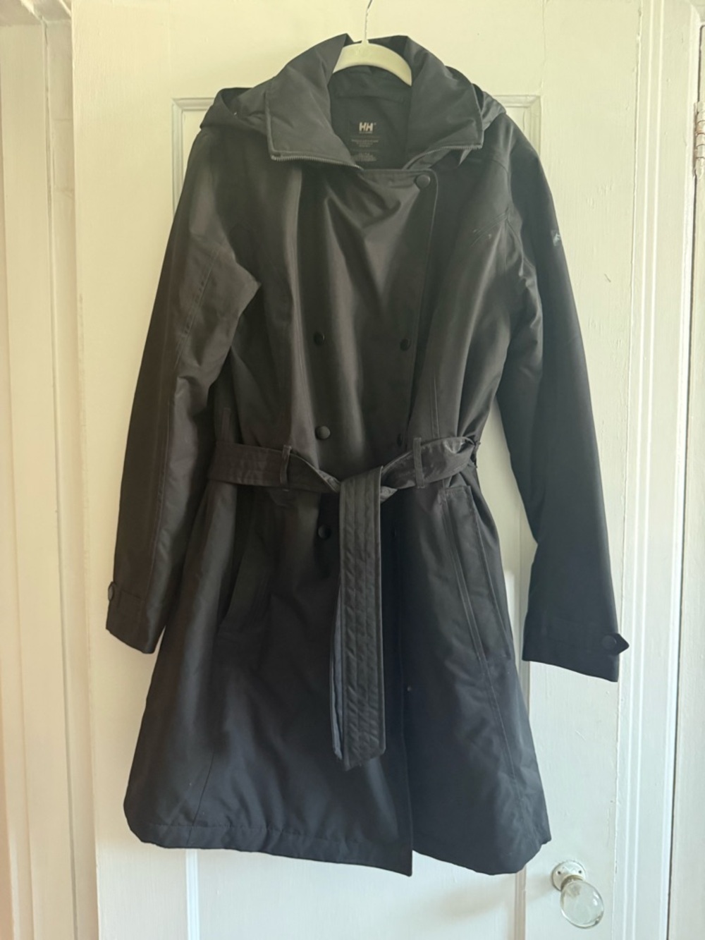 Helly Hansen Black Weatherproof Coat. XL